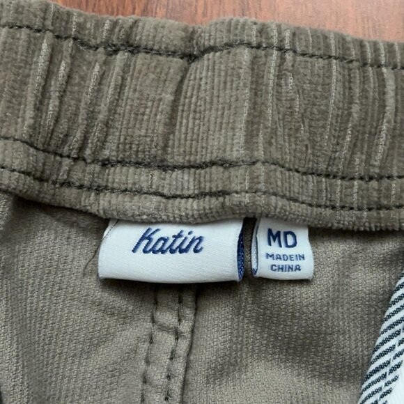 Katin Cord Local Shorts Mens Size M Corduroy Drawstring Stretch Gray - Picture 4 of 4